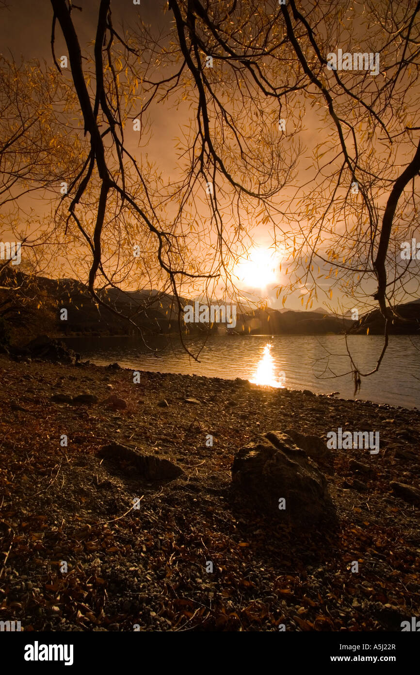 Sunset, Lake Wanaka, South Island, New Zealand Stock Photo - Alamy