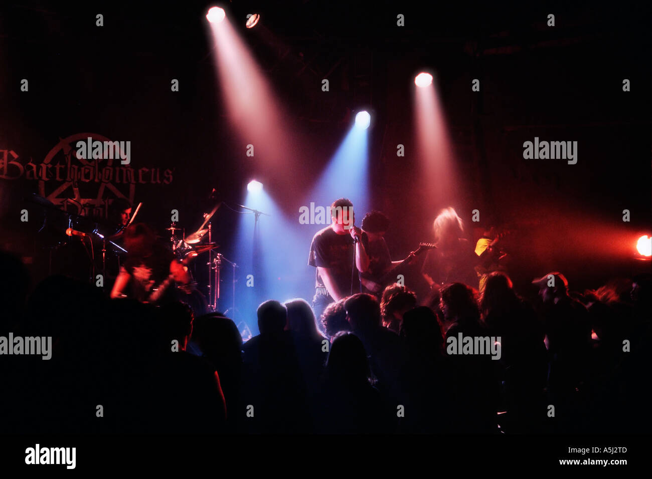 band during a Heavy Metal rock performance Stock Photo - Alamy