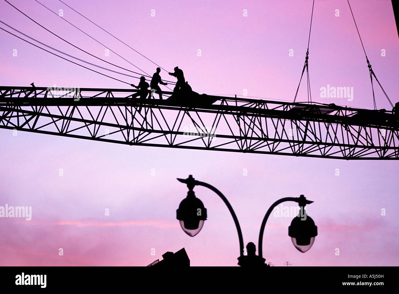 Steelworker silhouette hi-res stock photography and images - Alamy