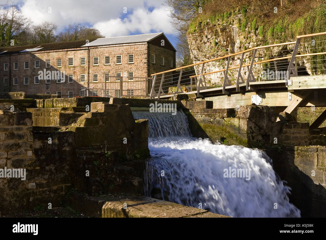 Cromford Mill Derbyshire England the first water powered cotton