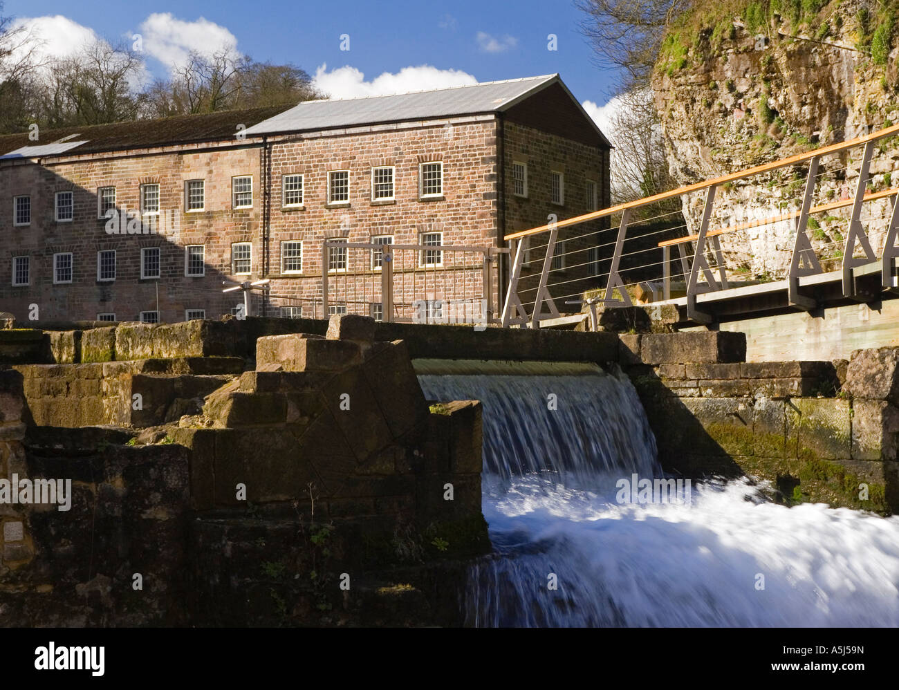 Cromford Mill Derbyshire England the first water powered cotton