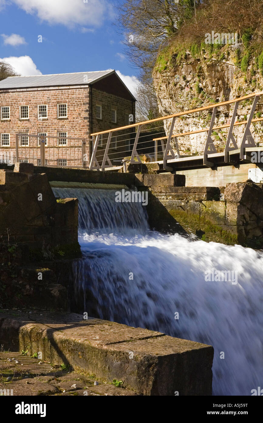 Cromford Mill Derbyshire England the first water powered cotton spinning mill in the world built 1771 now  a World Heritage Site Stock Photo