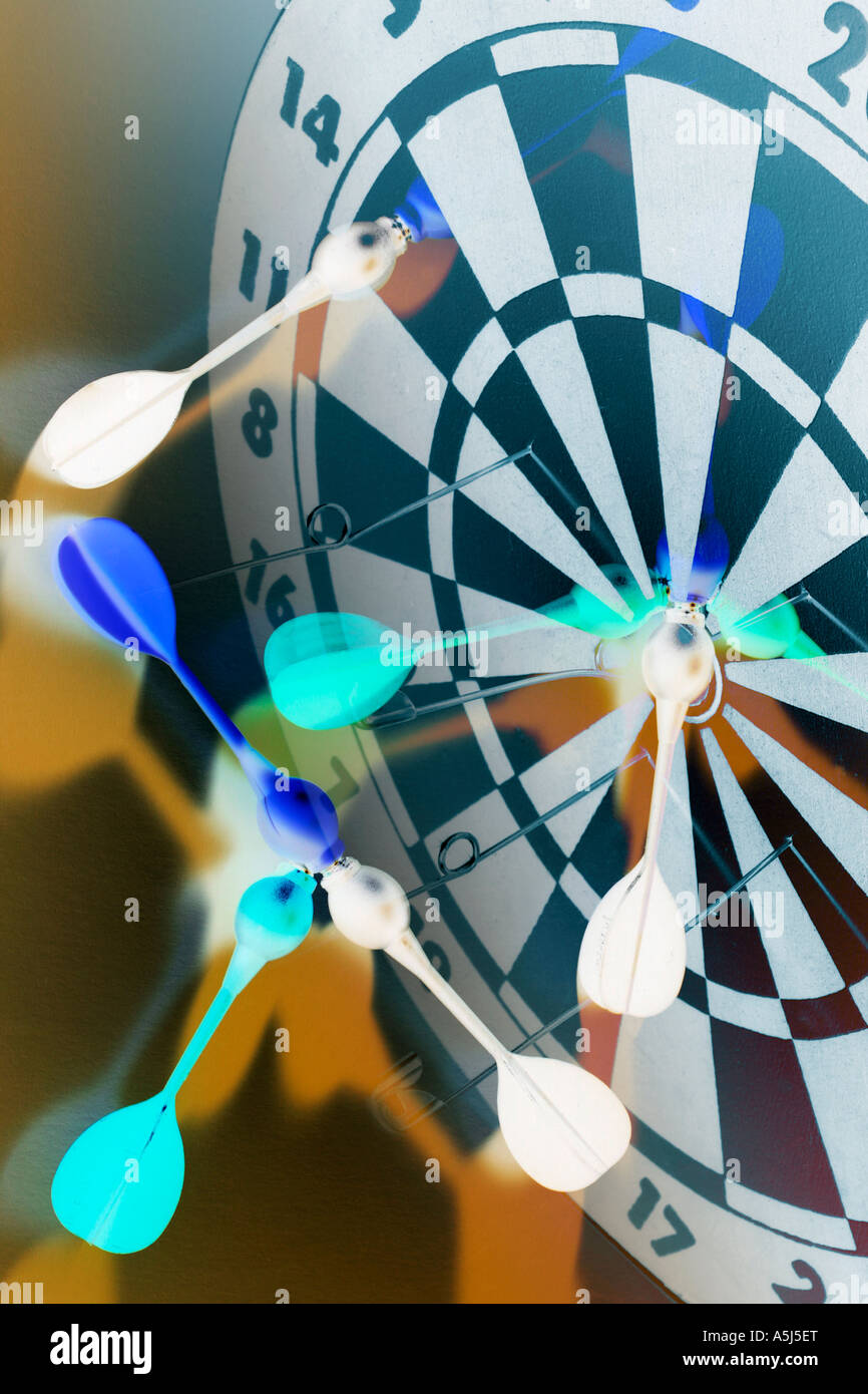 Darts and Dartboard Stock Photo Alamy
