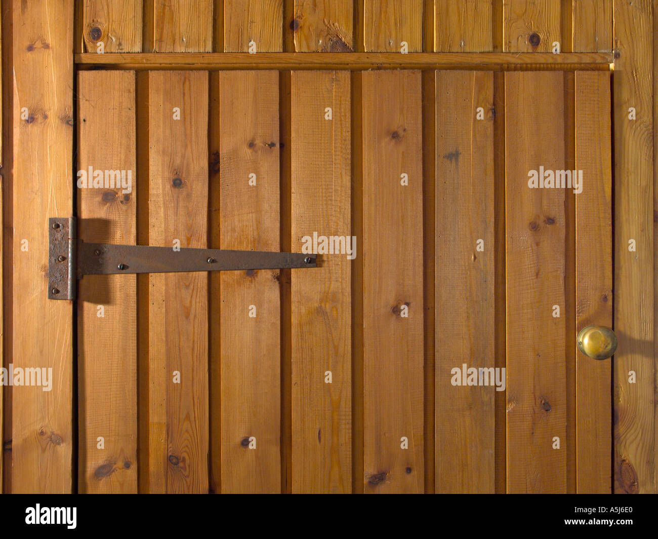 An old cottage door Stock Photo
