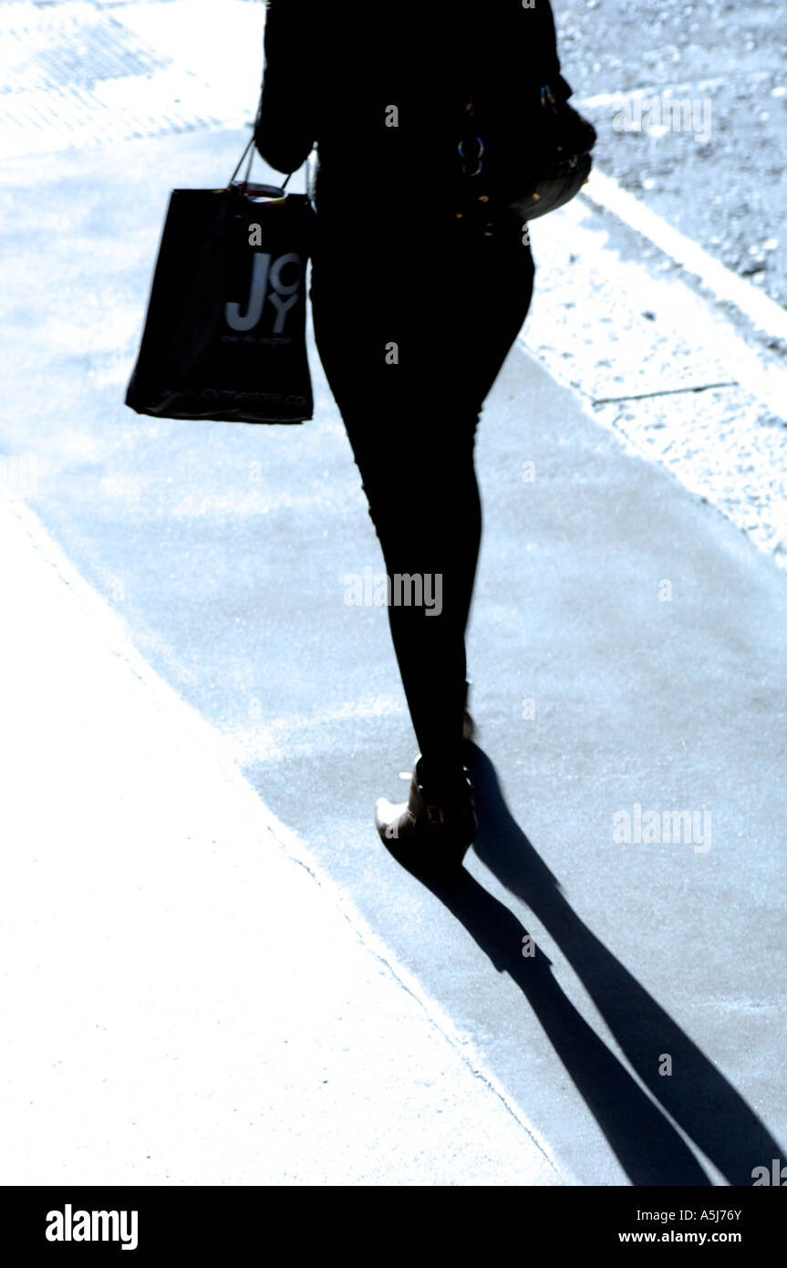 shopping in high heels