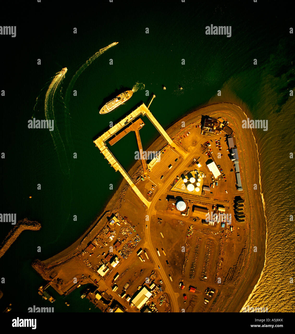 The Alaska State Ferry sailing from Coal Point on the Homer Spit