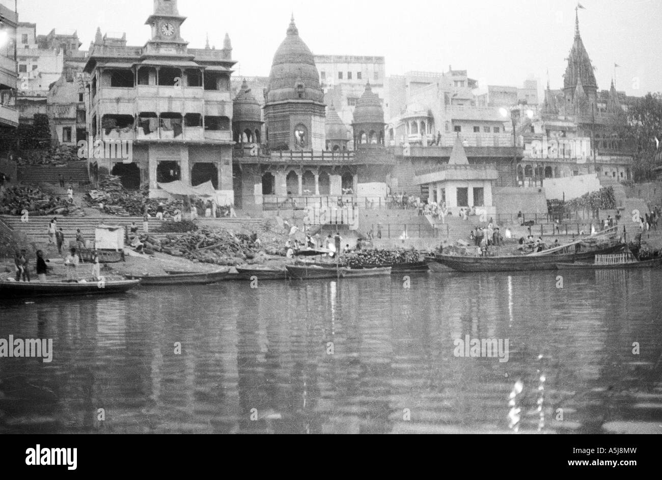 PAR102715 Dashashwmedh Ghat Varanasi Uttar Pradesh India Stock Photo