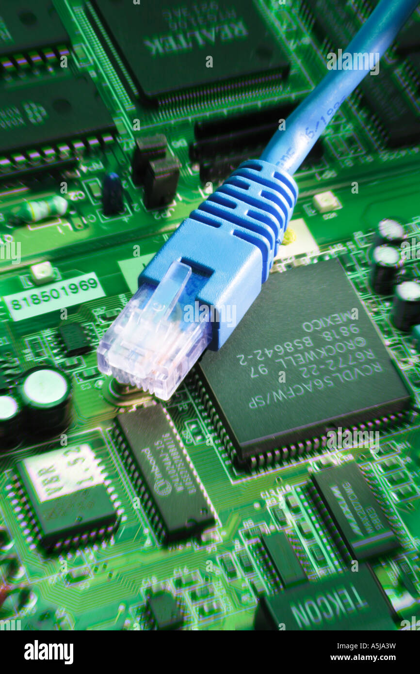 USB Cable on Circuit Board Stock Photo - Alamy