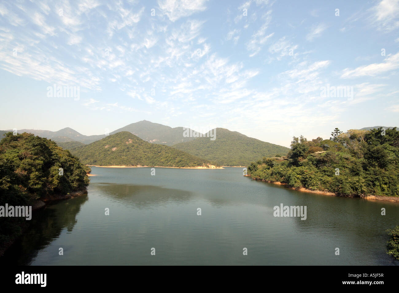 Tai Tam reservoirs, Hong Kong scenic Stock Photo