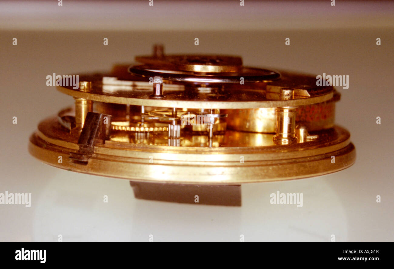 English lever watch by Brinkman London c 1820 showing escapement Stock