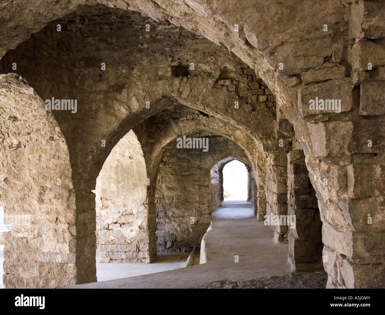 Golconda Fort interior Hyderabad Andhra Prades…