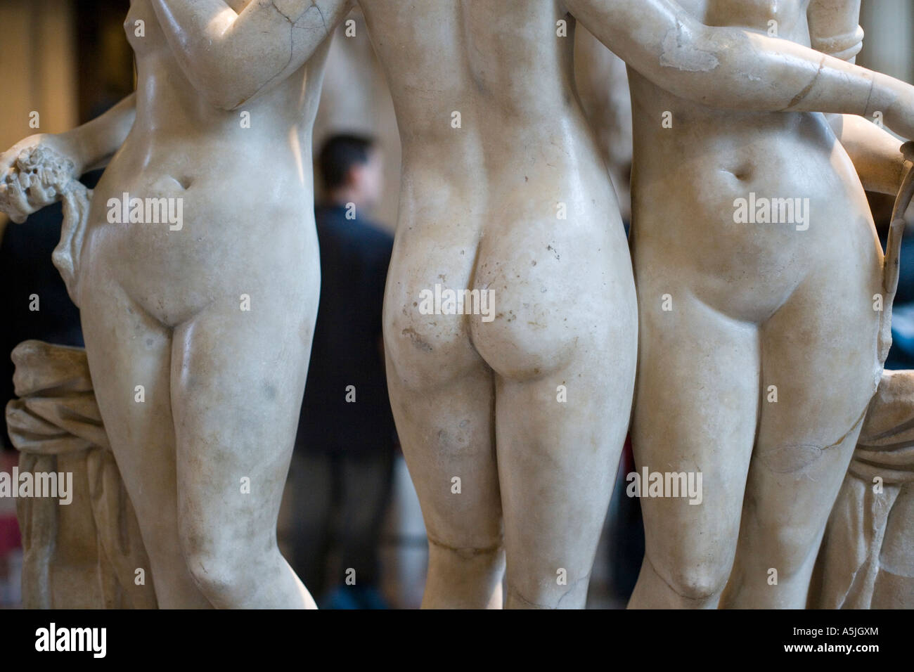 The Three Graces at Louvre Museum, Paris. France Stock Photo