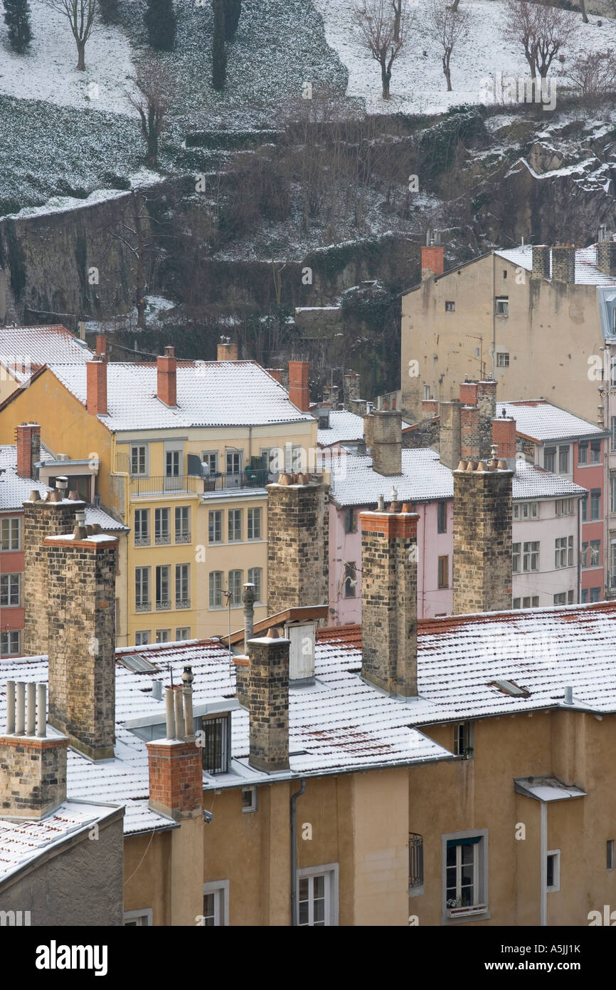 The Old Lyon in winter. Lyon. France. Stock Photo