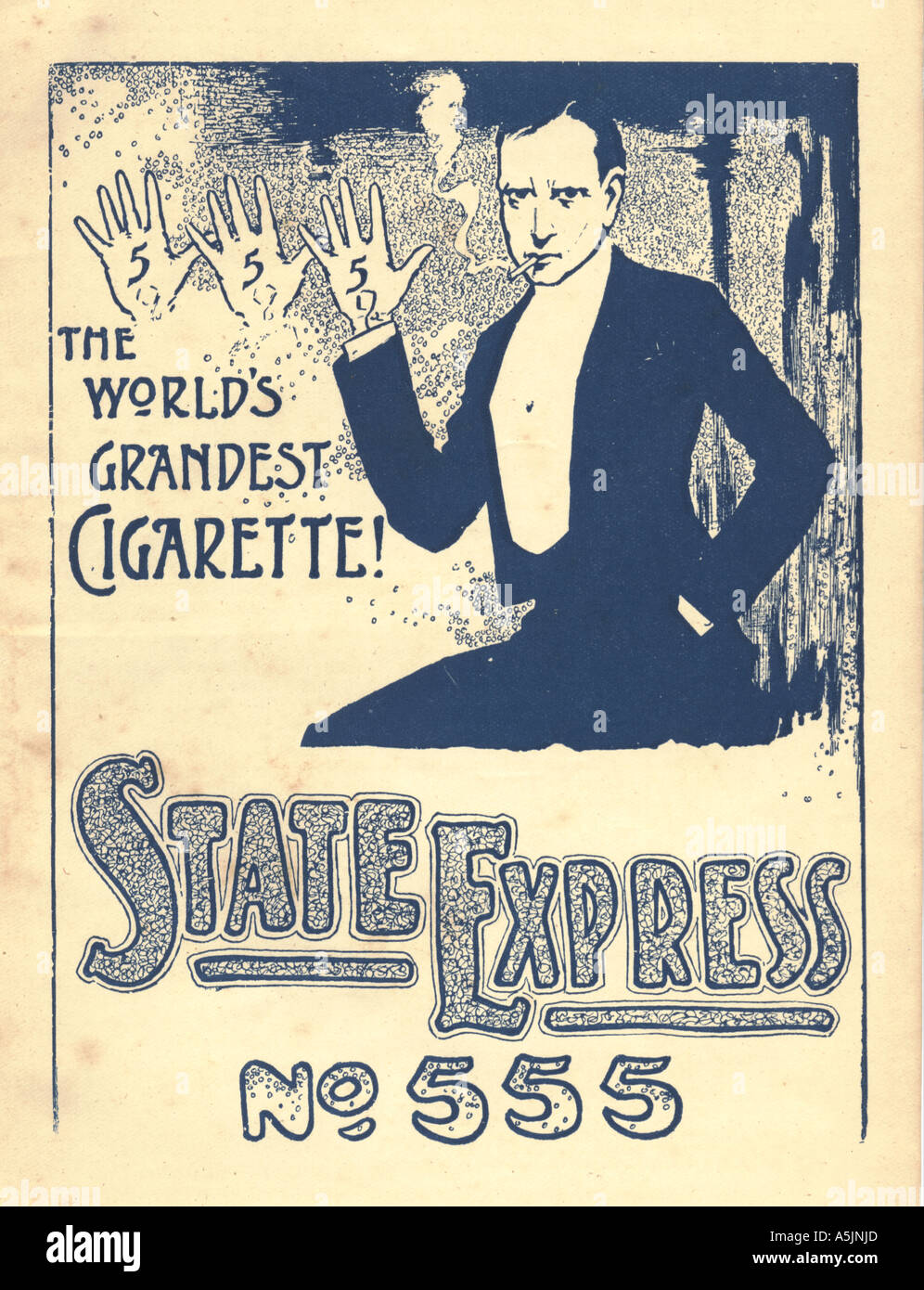 State Express Cigarette advertisement circa 1930 Stock Photo