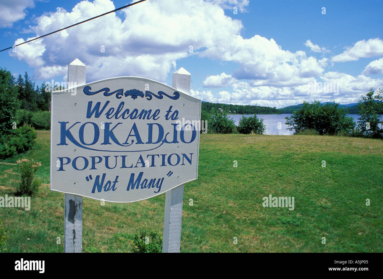 Kokadjo maine sign hires stock photography and images Alamy
