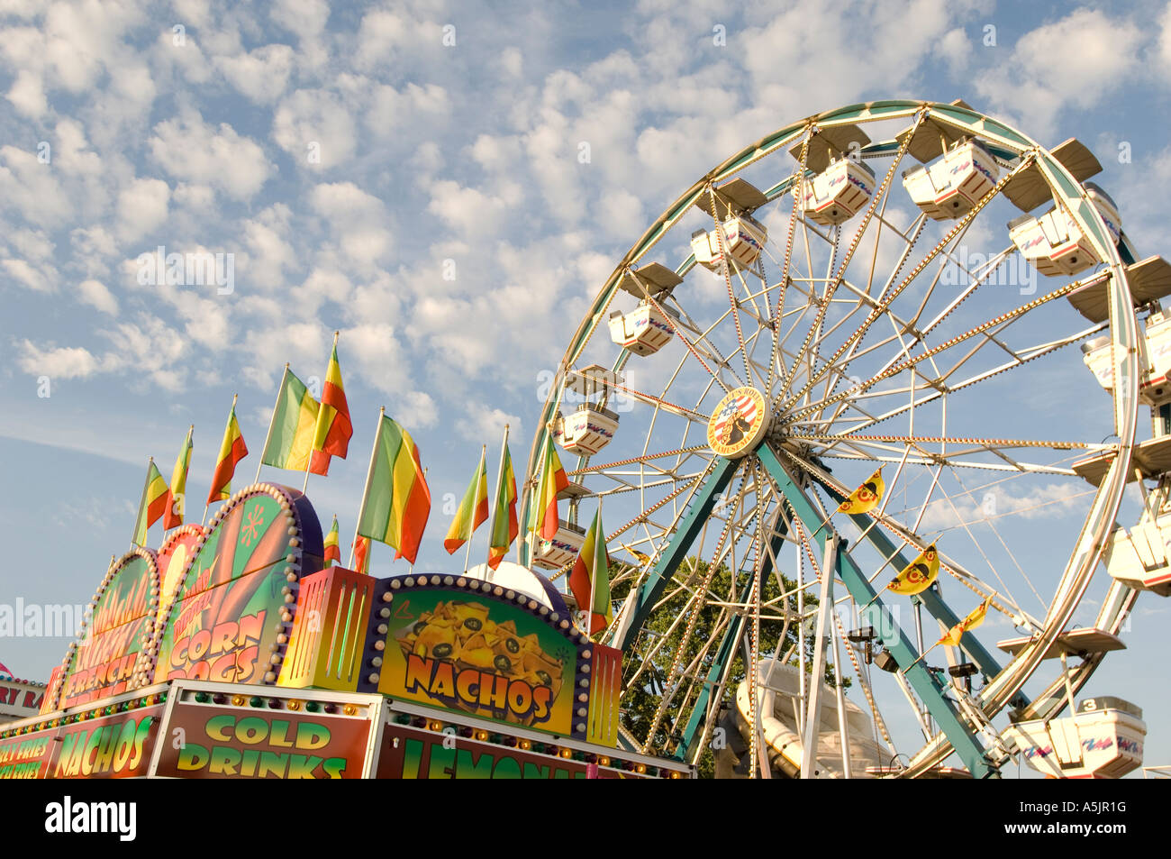 Rides at the Indiana State Fair in Indianapolis Indiana Stock Photo Alamy