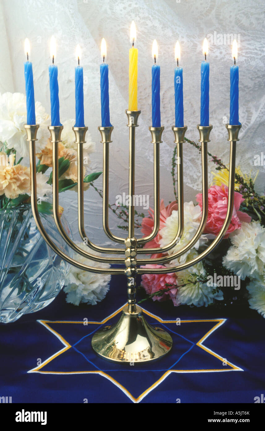 Menorah jewish hires stock photography and images Alamy