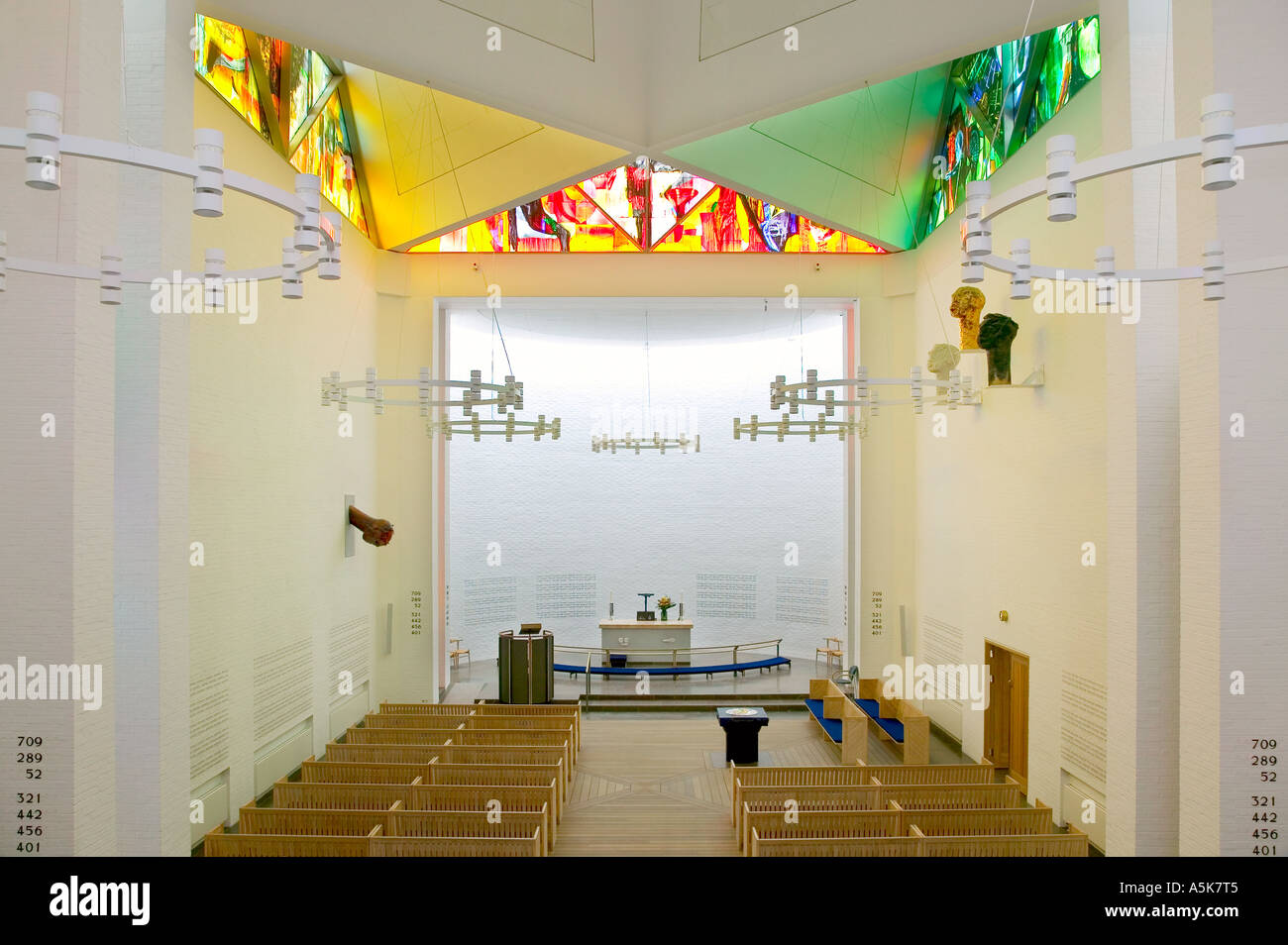 Modern church interior Stock Photo - Alamy