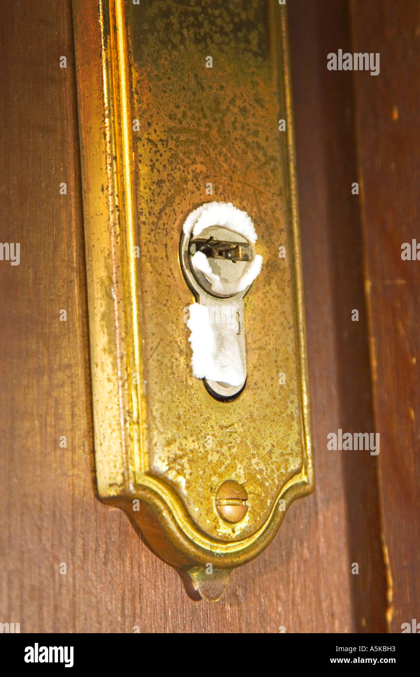 Frozen Door Lock Stock Photo - Alamy