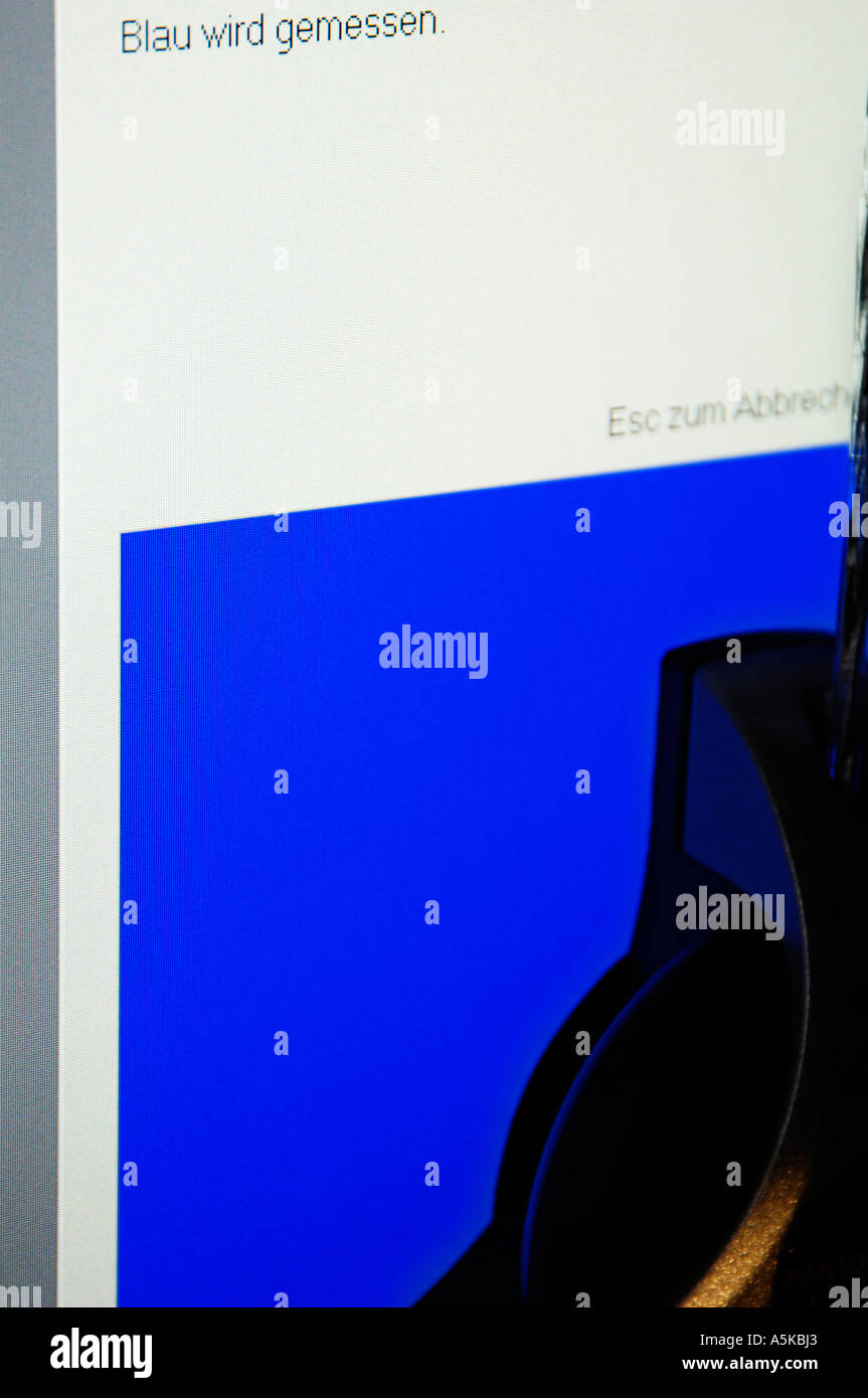 Color Calibration Tool on a TFT Stock Photo Alamy