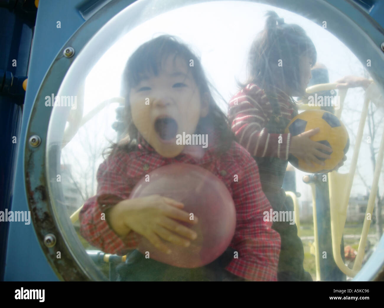 girl in a plastic bubble