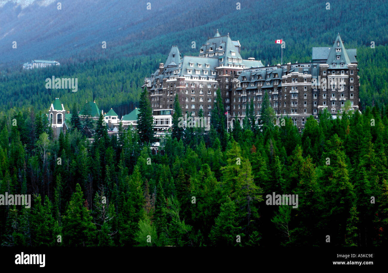 Horizontal Banff Springs Hotel in the Canadian Rockies Banff National ...