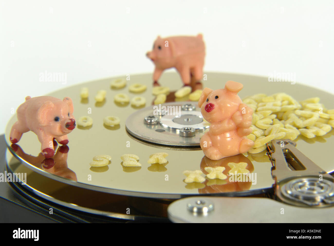 Symbolic image for pornography on the hard disc (porn movie, porn pictures ...) Stock Photo