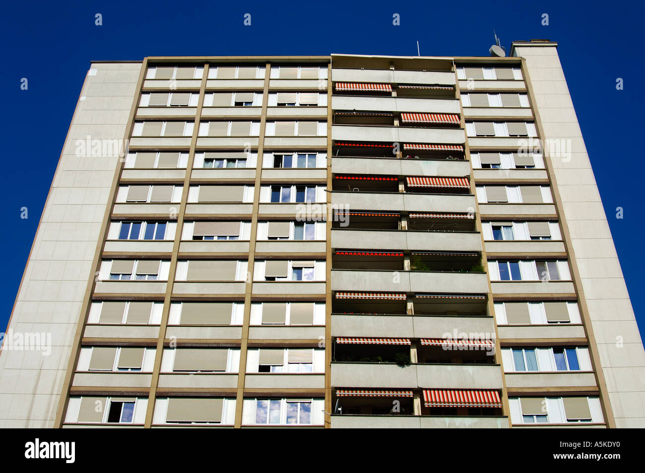 Townhouse Switzerland Stock Photo