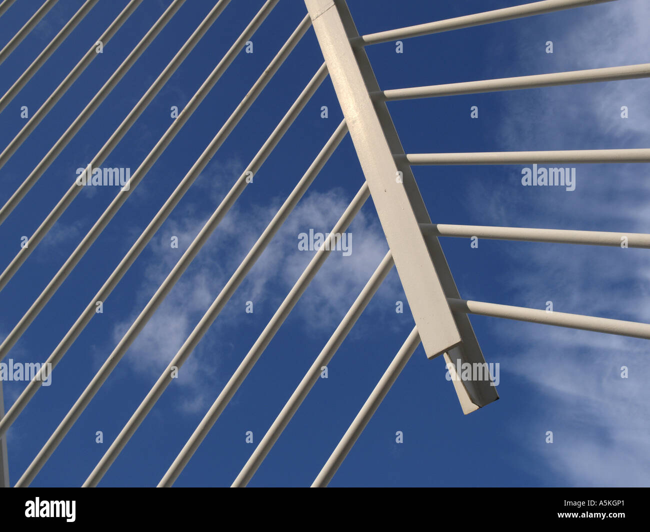 Metal construction of a modern building Stock Photo