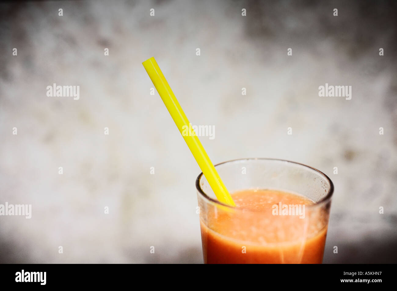 Download Glass Of Orange Fruit Juice With Yellow Straw Stock Photo Alamy PSD Mockup Templates