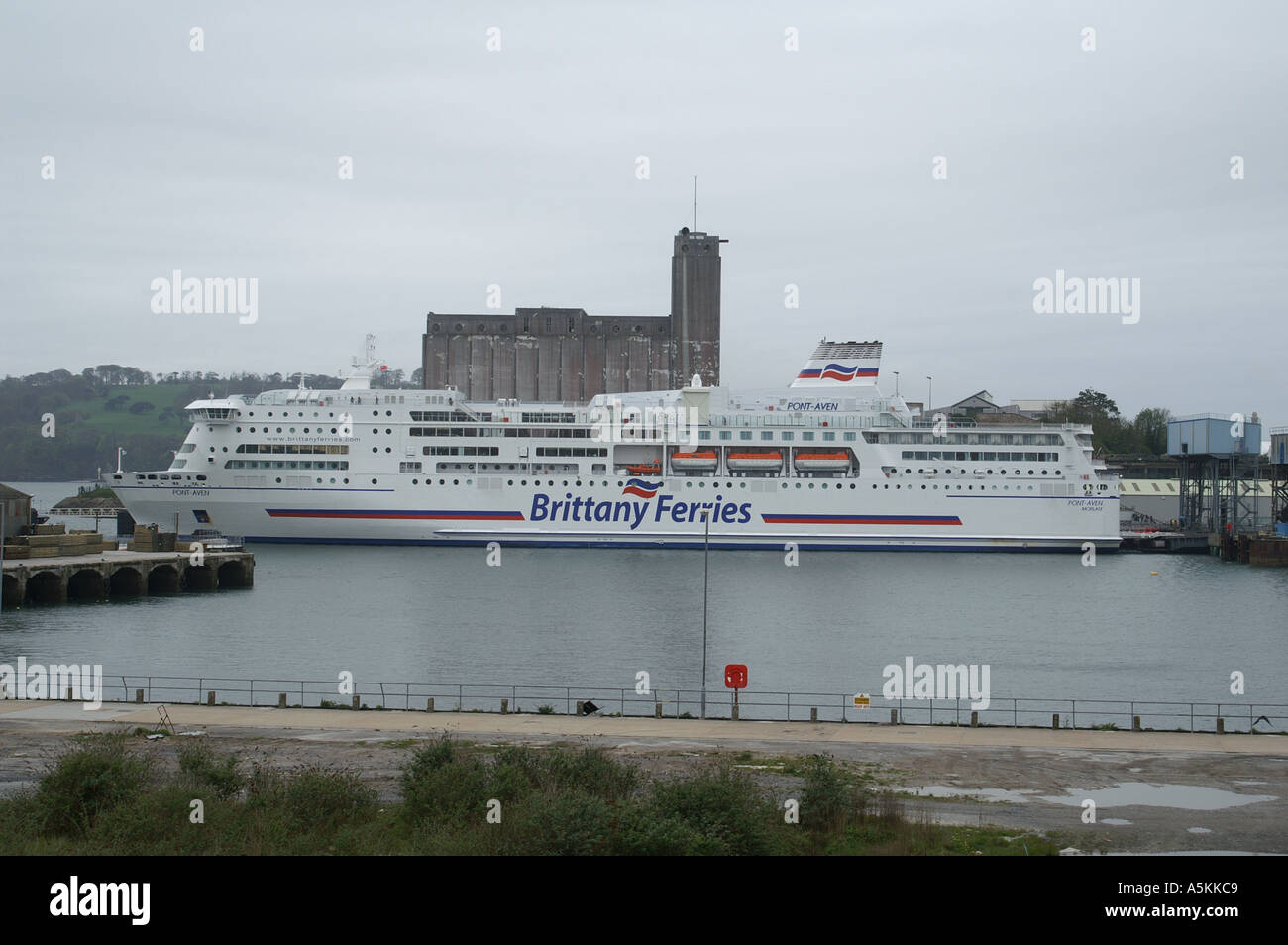 Brittany ferries ferry in dock at Plymouth Devon England UK Great