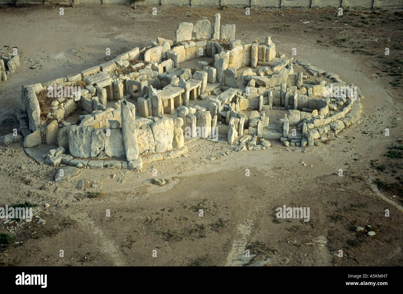 Hagar Qim megalithic temple, Unesco World Heritage Site, Malta Stock Photo 6478358 Alamy