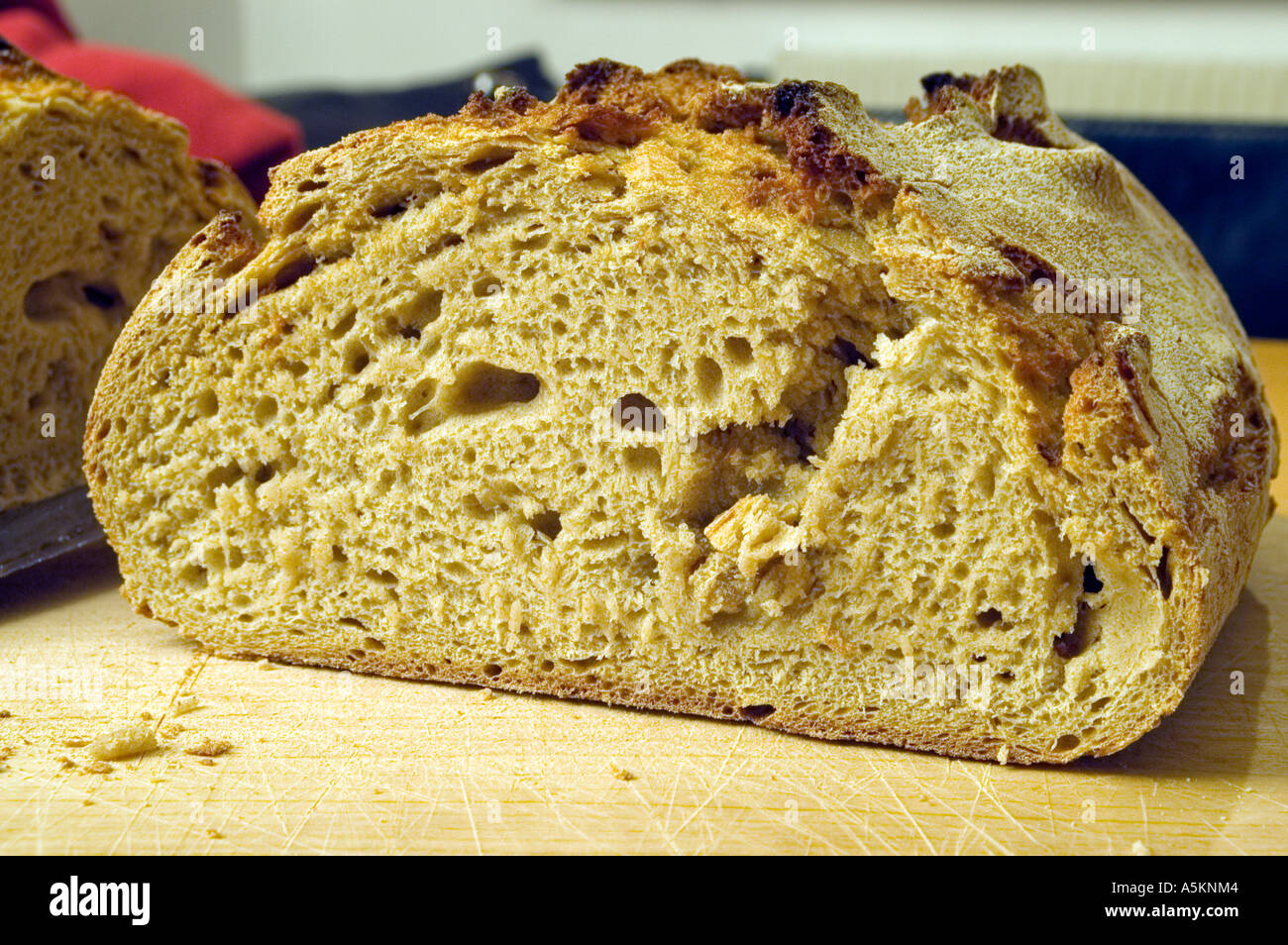 Fresh baked german sourdough bread Stock Photo Alamy