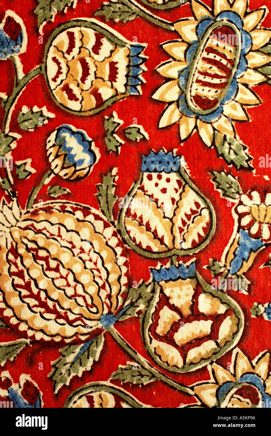 Indian Textile Detail Stock Photo - Alamy