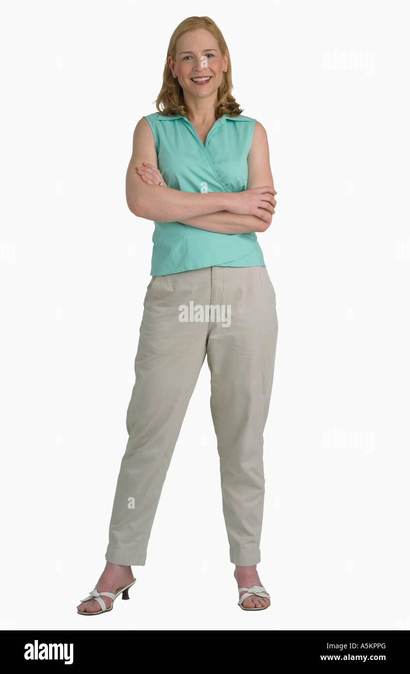 Woman arms crossed silhouette hi-res stock photography and images - Alamy