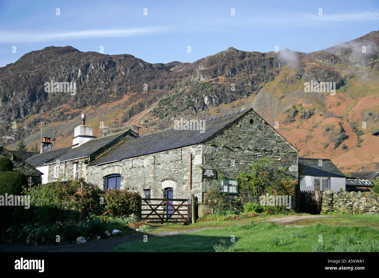 Grange in Borrowdale Valley in the Lake District Stock Photo Alamy