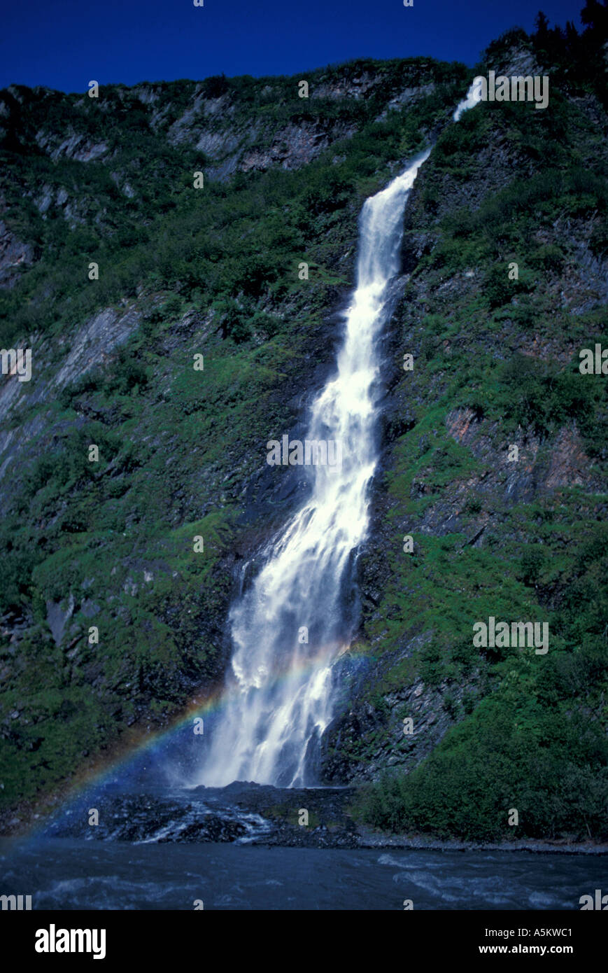 Bridal Veil Falls Thompson Pass near Valdez AK Stock Photo Alamy
