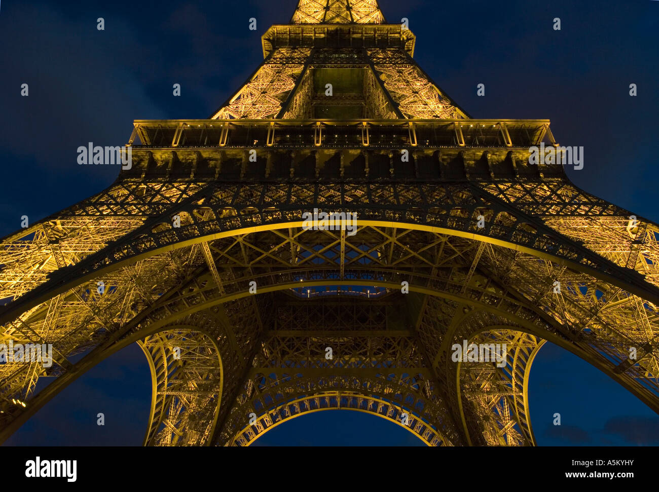 The Eiffel tower. Paris Stock Photo