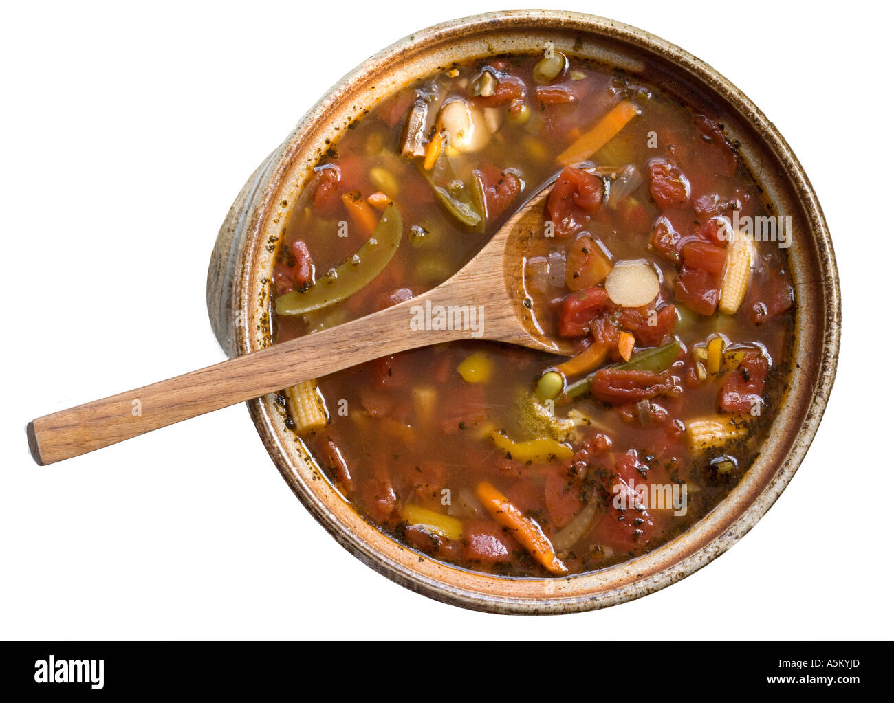 Homemade Vegetable Soup Stock Photo - Alamy
