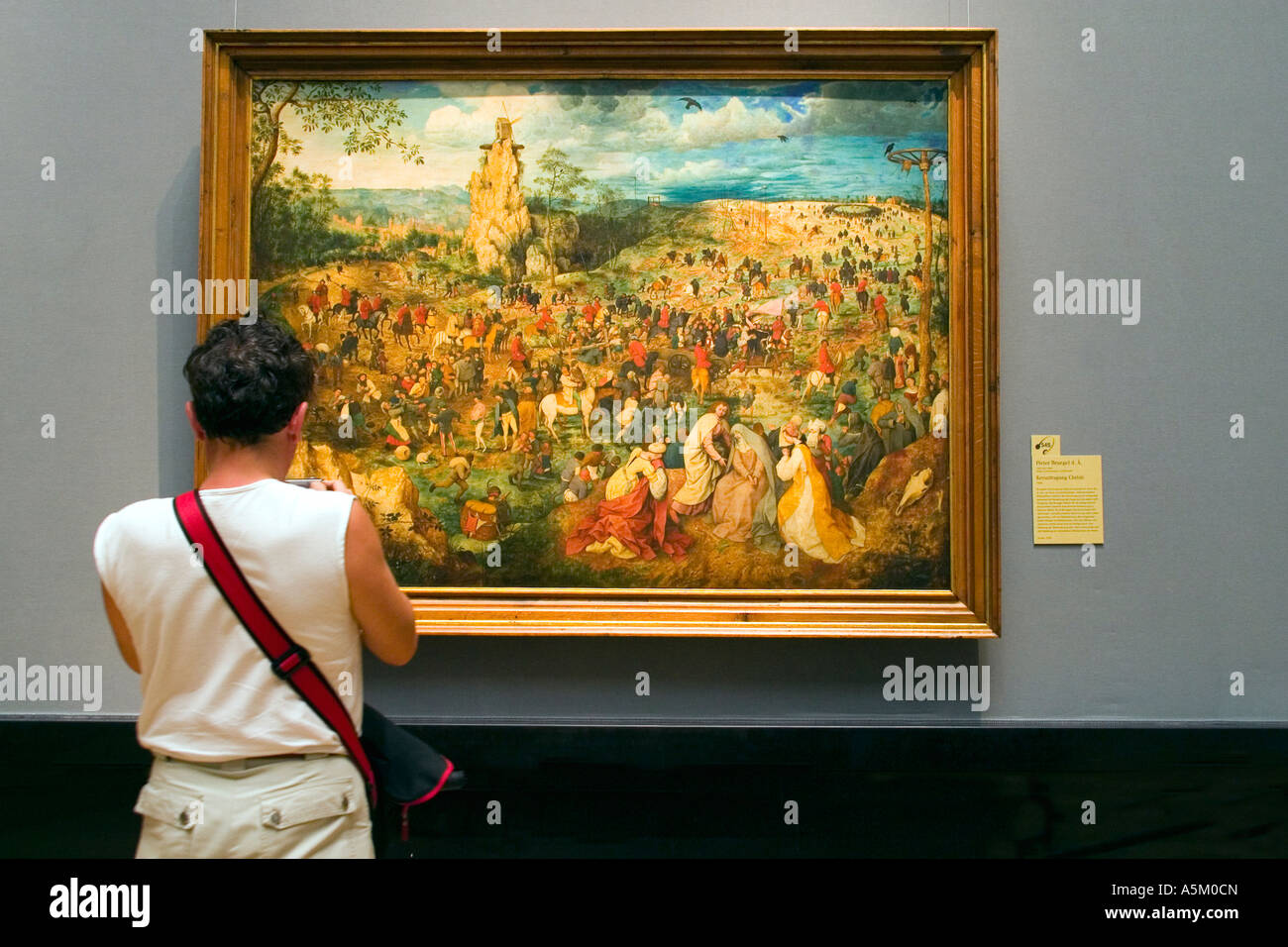 Procession to Calvary Flemish Renaissance painter Pieter Bruegel the Elder  Kunsthistorisches Museum Vienna Austria Stock Photo