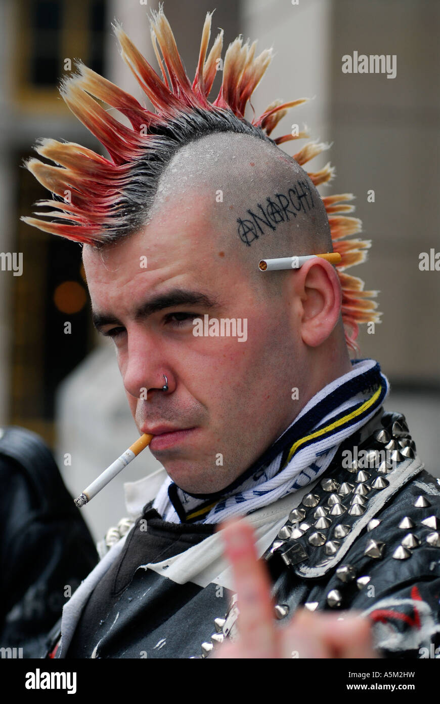 Punk rocker leather hi-res stock photography and images - Alamy