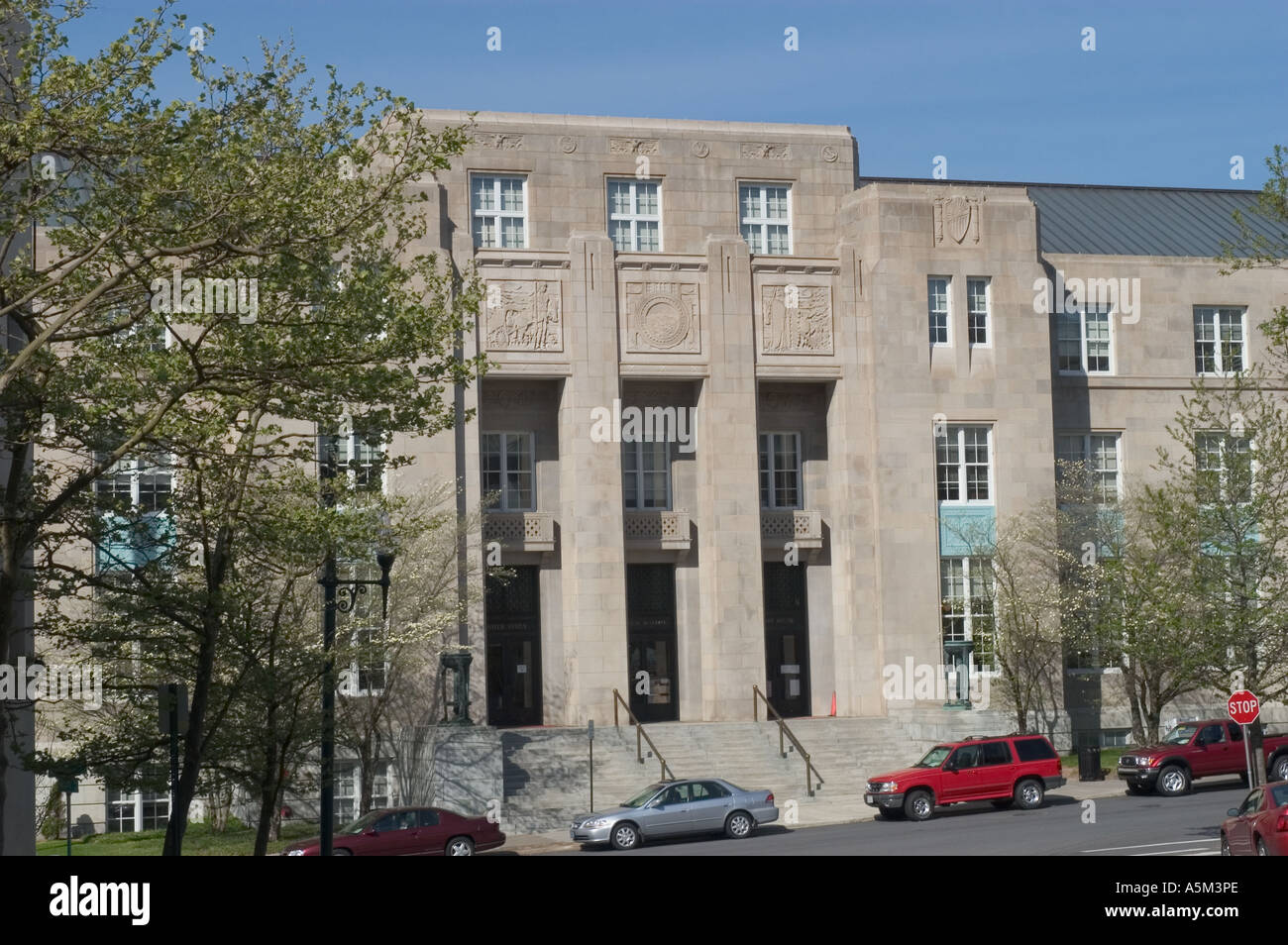 The Federal Building in downtown Greensboro North Carolina Stock Photo