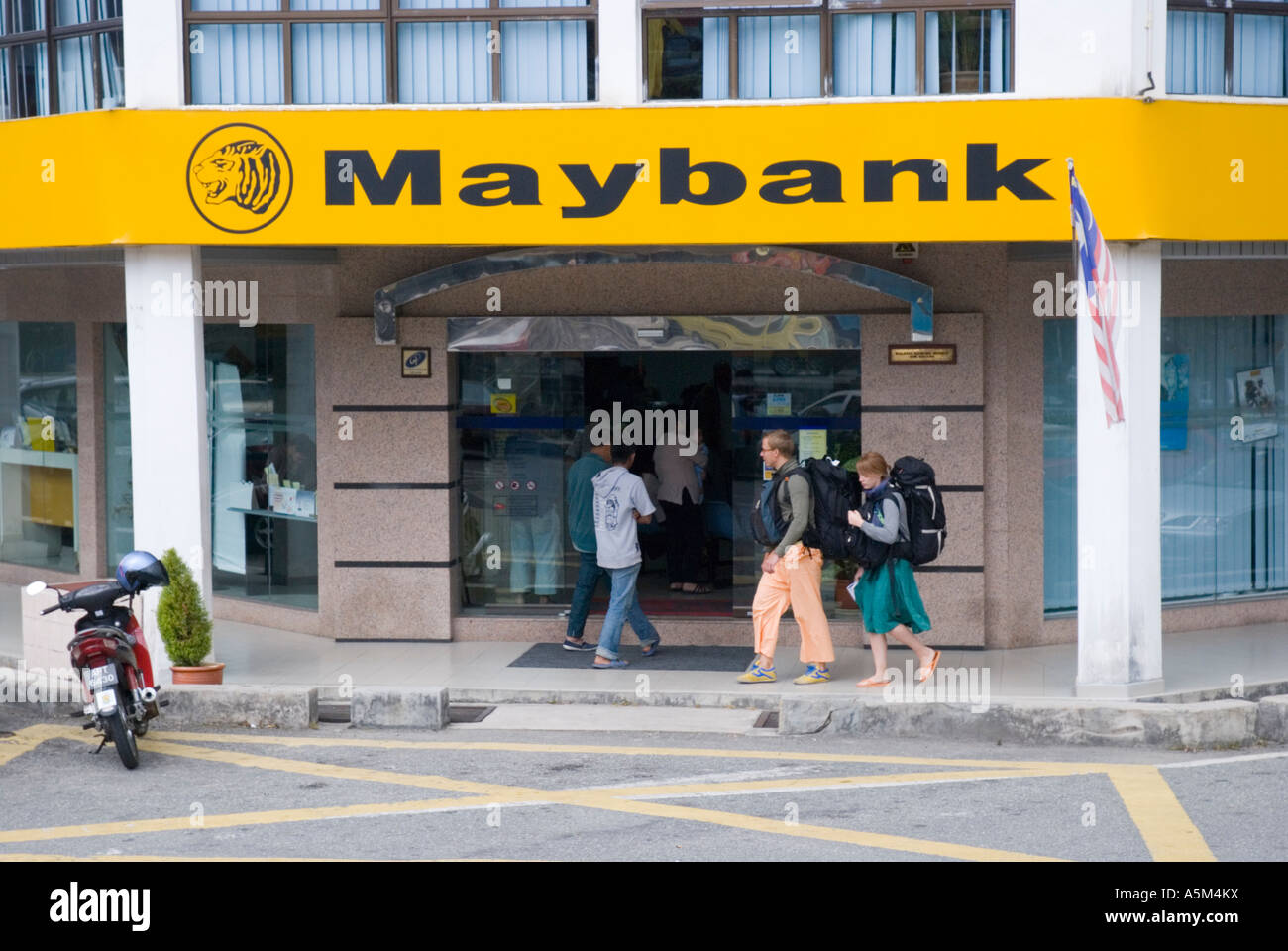 The Tanah Rata Branch Of Maybank Malaysian Bank In The Cameron Highlands Stock Photo Alamy