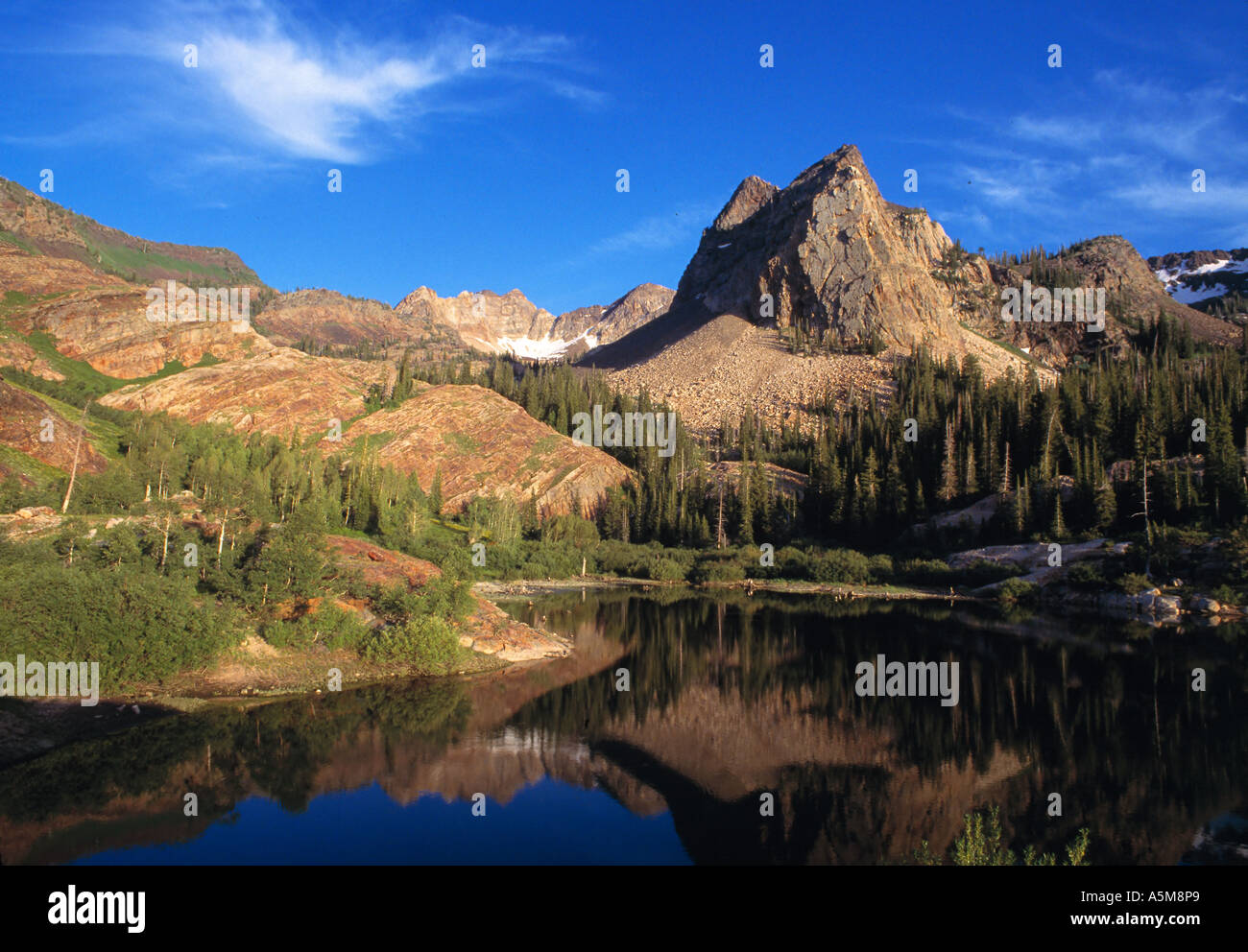 Lake Blanche And Sundial Peak In Big Cottonwood Canyon Wasatch ...