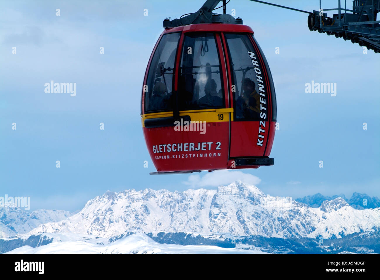 Gletscherjet 2 cable car Kaprun Austria Stock Photo