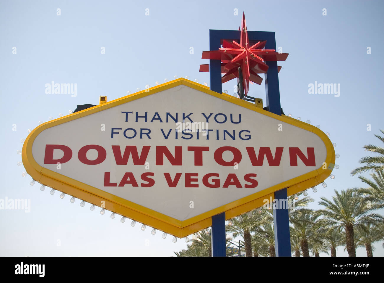 Downtown Sign Las Vegas Nevada Stock Photo Alamy