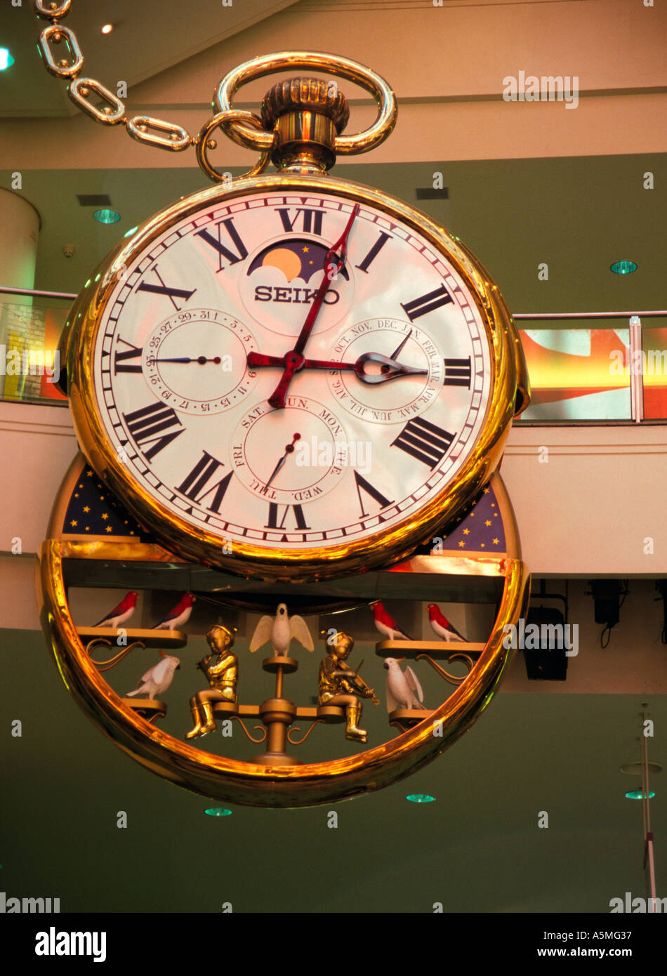 Giant watch, shopping centre, Melbourne Stock Photo