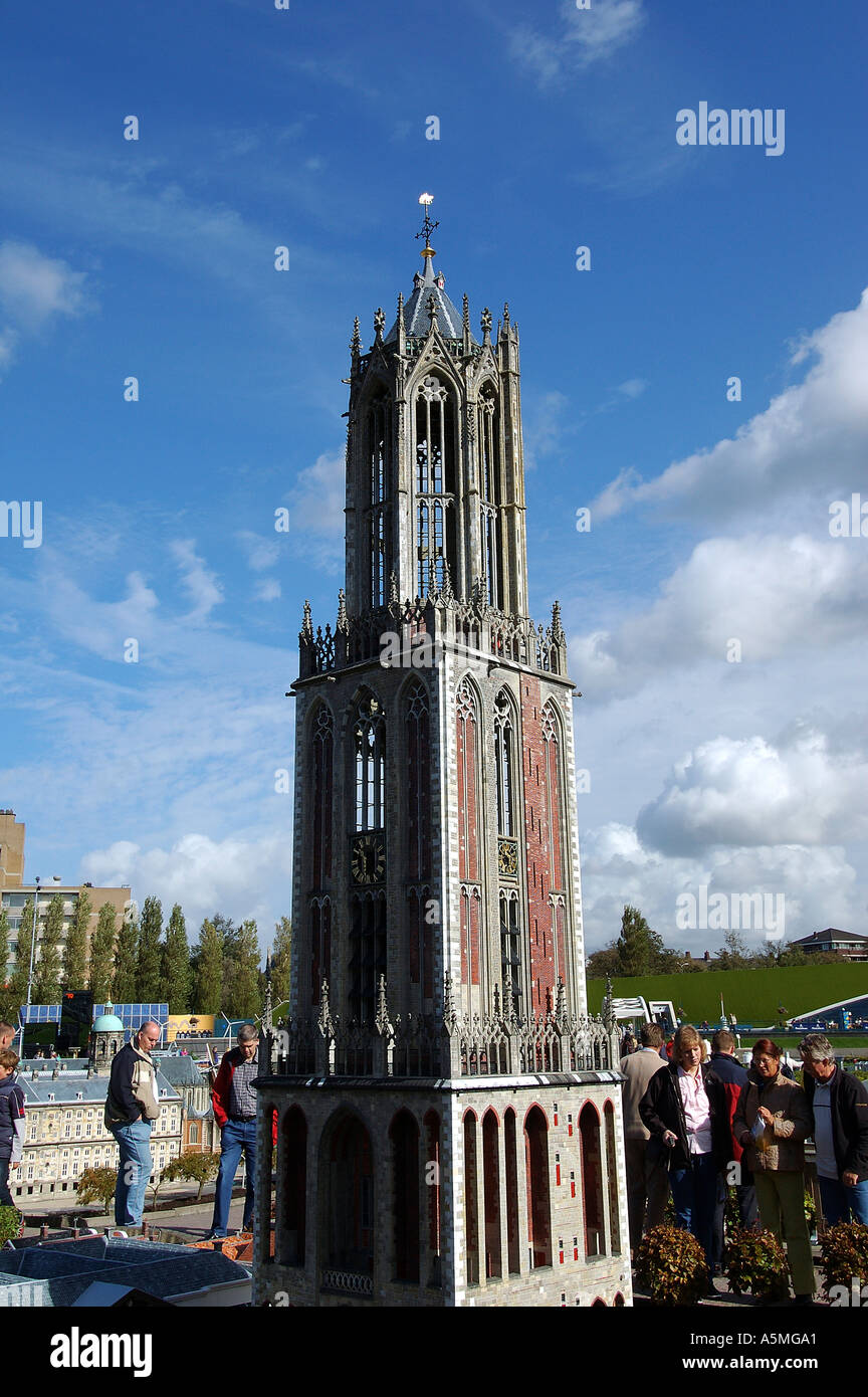 RAJ98768 Miniature of Amsterdam city at Madurodam Den Hag Netherlands Holland Europe Stock Photo