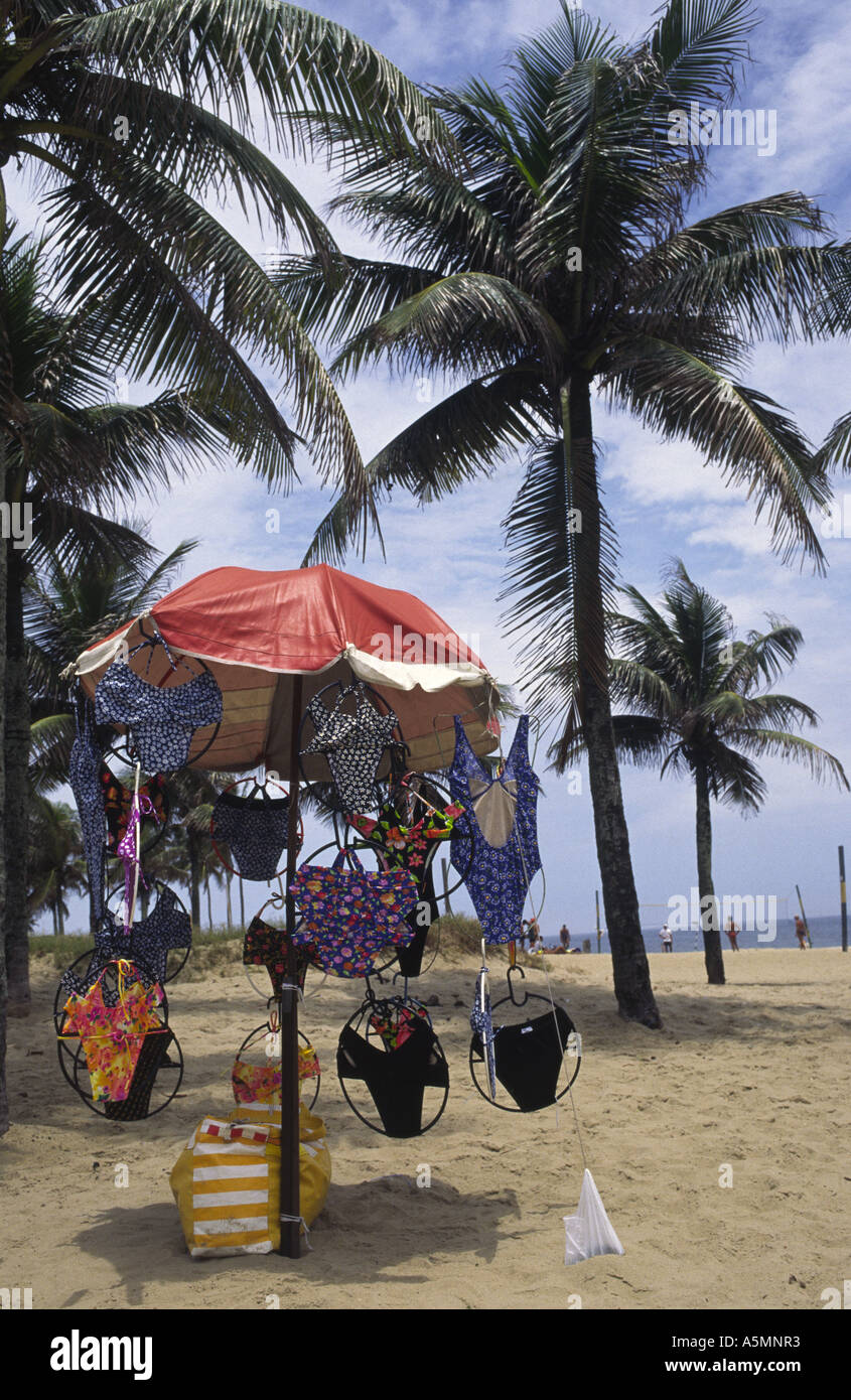 Swimwear Stall Copacabana Beach Rio de Janeiro Brazil Stock Photo Alamy