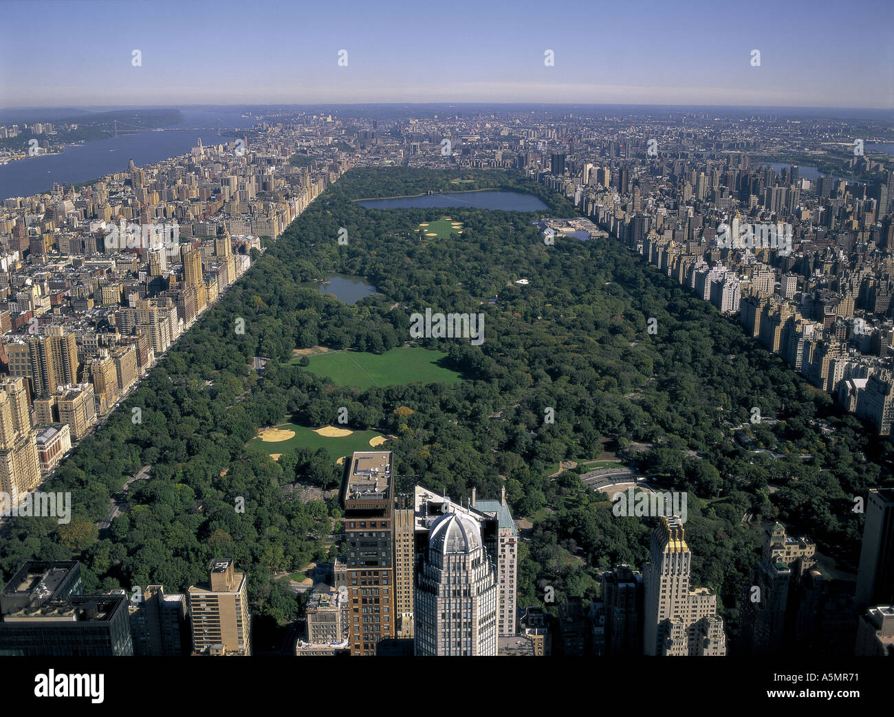 Birds eye view new york central park hi-res stock photography and ...